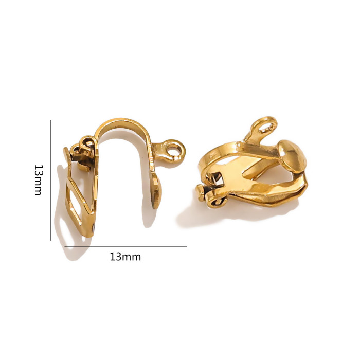 Stainless Steel French Hook Ear Hooks Jewelry Hook Ear Clips Hook Earrings Titanium Steel DIY French Clasp Jewelry Accessories Wholesale