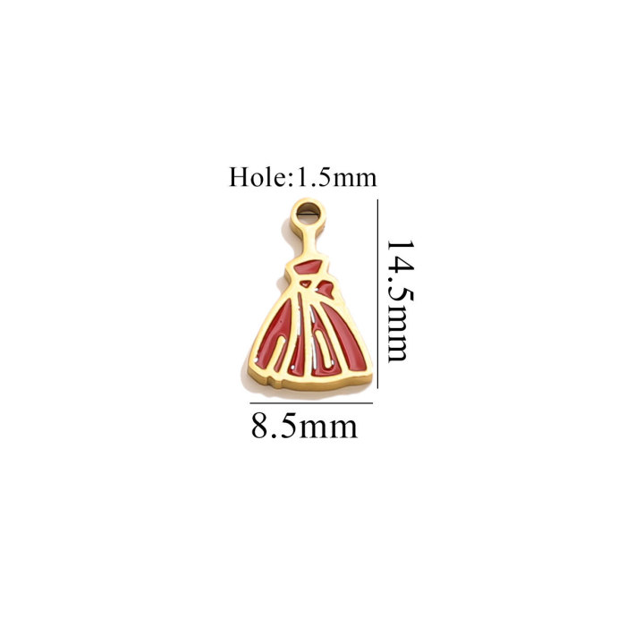 Halloween Pumpkin Lantern Dark Little Ghost Funny Cartoon Cute Pendant DIY Stainless Steel Accessories Jewelry Pendant