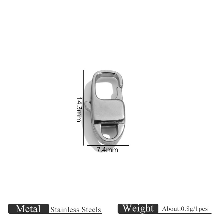 Stainless Steel Water Drop Clasp Irregular Lobster Clasp Jewelry Bag Chain Clasp Bracelet Clasp DIY Jewelry Accessories Wholesale