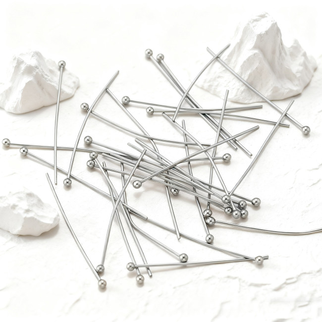 Stainless Steel Ball Head Needle Handmade DIY Jewelry Accessories Beading Needle Earrings Bracelet Making Materials Wholesale