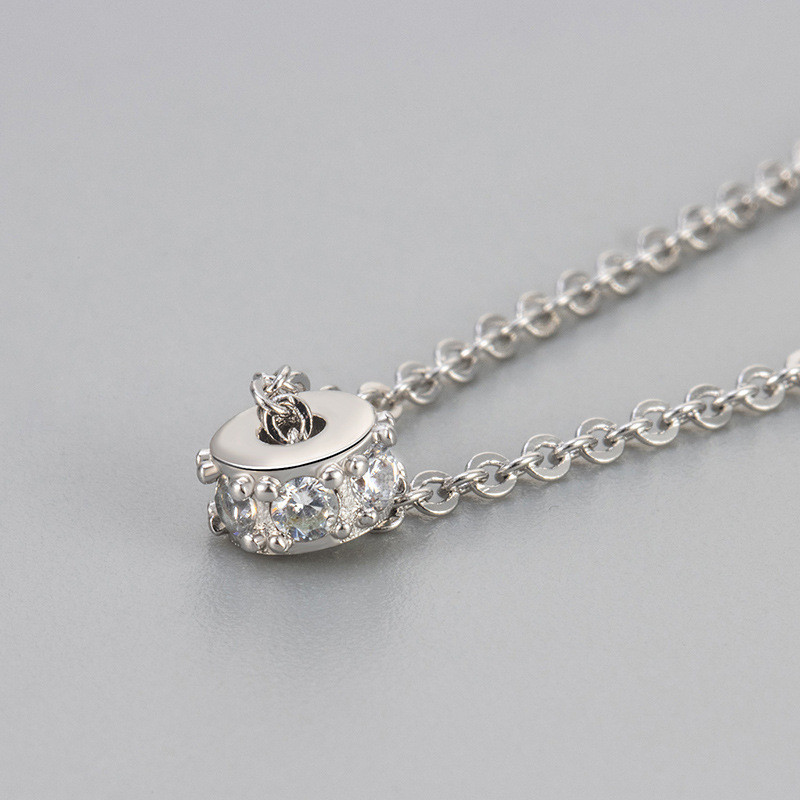 Small Round Ring Exquisite Pendant Necklace High-end Versatile New Simple Fashion Versatile Exquisite Small Waist Accessories for Women