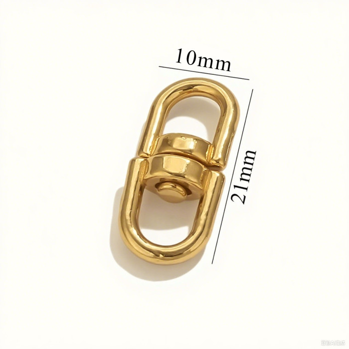 Stainless Steel Metal Swivel Clasp 8-Shaped Clasp Heart-Shaped Loop DIY Bracelet Bag Connector Jewelry Accessories Wh...