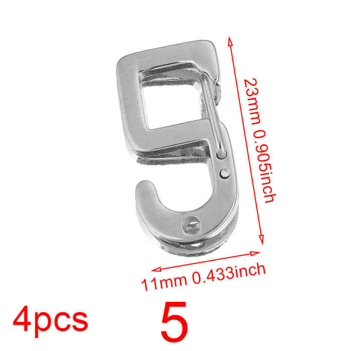 Stainless Steel Polished Digital Lobster Clasp Arabic Digital Lobster Clasp DIY Jewelry Lobster Clasp