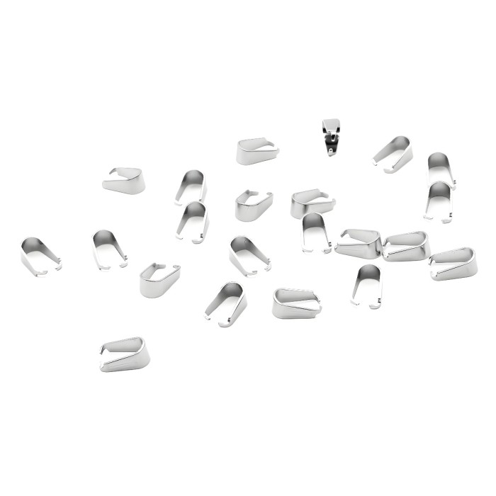 Stainless Steel Melon Seed Buckle Pendant Melon Seed Buckle Necklace Pendant Buckle Titanium Steel DIY Jewelry Access...