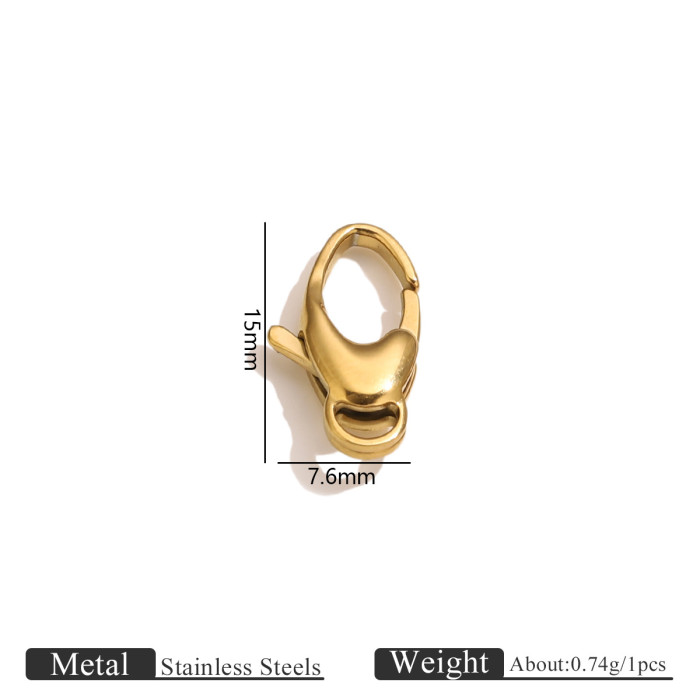 Stainless Steel Water Drop Clasp Irregular Lobster Clasp Jewelry Bag Chain Clasp Bracelet Clasp DIY Jewelry Accessories Wholesale