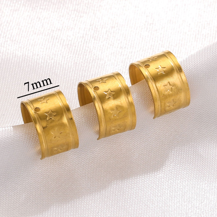Stainless Steel Ear Cuff Smooth Ear Cuff Non-Pierced Ear Clip Titanium Steel U-Shaped Ear Clip DIY Jewelry Accessories Ear Accessories