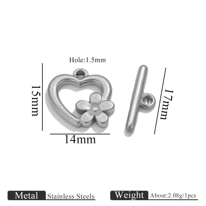 Stainless Steel 18K Gold Plated Color Retention Multi-Style OT Clasp Necklace Jewelry Clasp DIY Jewelry Accessories
