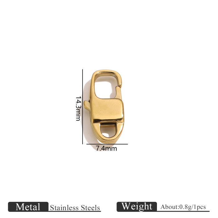 Stainless Steel Water Drop Clasp Irregular Lobster Clasp Jewelry Bag Chain Clasp Bracelet Clasp DIY Jewelry Accessories Wholesale