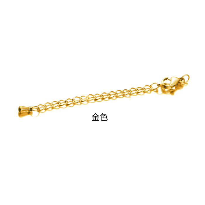 Stainless Steel Extension Chain Lobster Clasp Tail Chain Tail Chain Tag DIY Handmade Bracelet Rope Leather Rope Jewelry Accessories