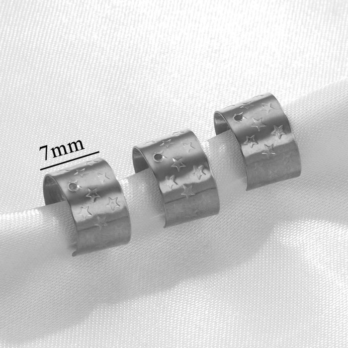 Stainless Steel Ear Cuff Smooth Ear Cuff Non-Pierced Ear Clip Titanium Steel U-Shaped Ear Clip DIY Jewelry Accessories Ear Accessories