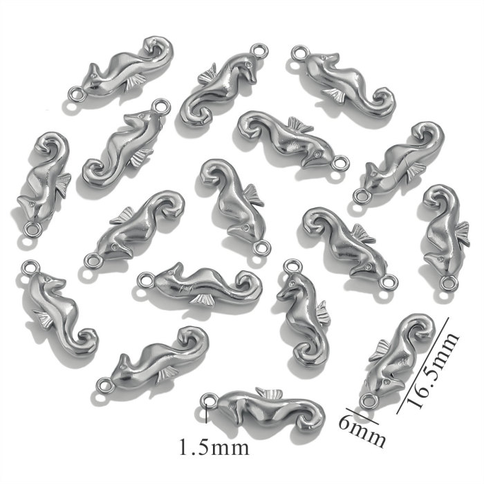 Stainless Steel Cute Small Pendant Ocean Series Sun Necklace Titanium Steel Pendant DIY Jewelry Titanium Steel Access...