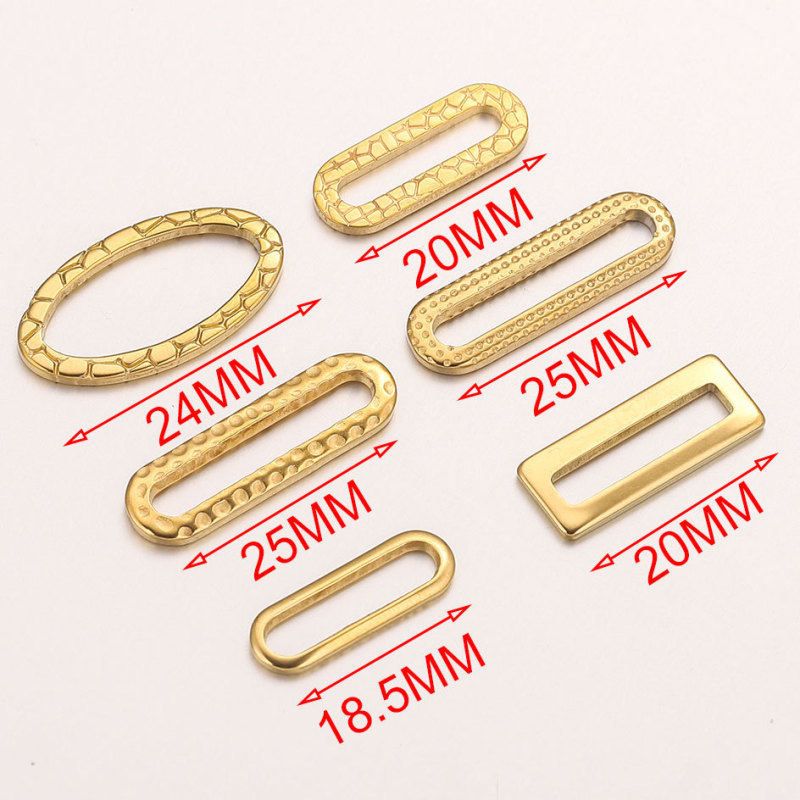 Stainless Steel Oval Rectangular Frame Earring Connectors DIY Jewelry Handmade Supplies Accessories Wholesale