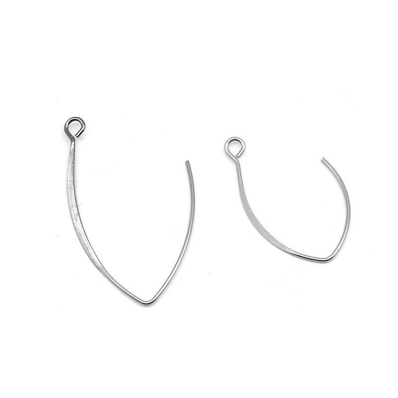 Stainless Steel U-Shaped Simple Curved Ear Hooks Handmade DIY Jewelry Accessories Earrings Basic Accessories Wholesale