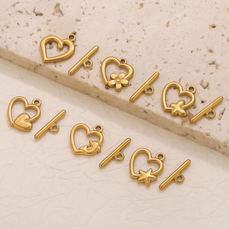 Stainless Steel 18K Gold Plated Color Retention Multi-Style OT Clasp Necklace Jewelry Clasp DIY Jewelry Accessories