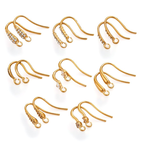Stainless Steel Vacuum Plated Soft Fish Ear Hook Circle Diy Handmade Ear Accessories Accessories Jewelry Accessories Earrings Jewelry Accessories