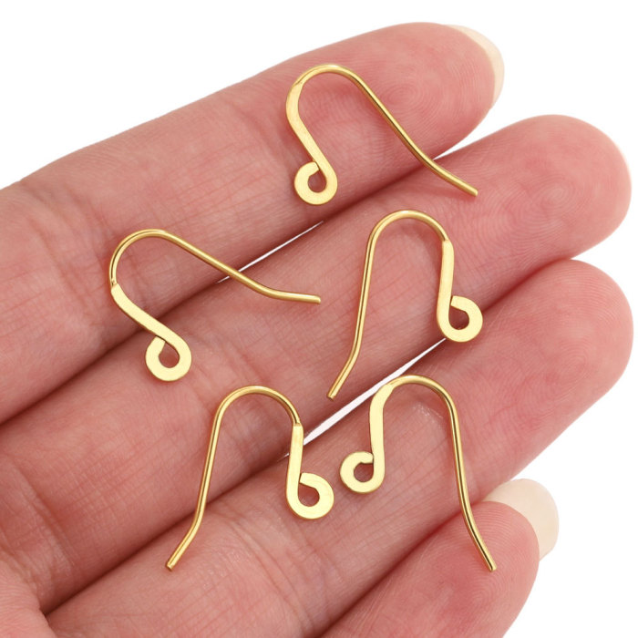 Stainless Steel Earring Hooks Jewelry Making Earring Clasps DIY Jewelry Making Supplies Accessories Wholesale