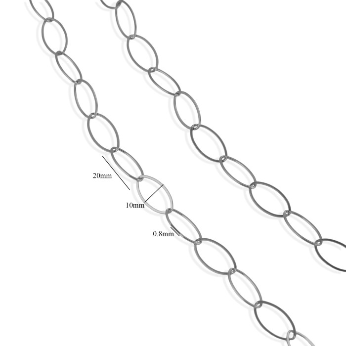 Simple Large Chain Electroplated 18K Real Gold Korean Handmade Chain DIY Jewelry Accessories Necklace Bracelet