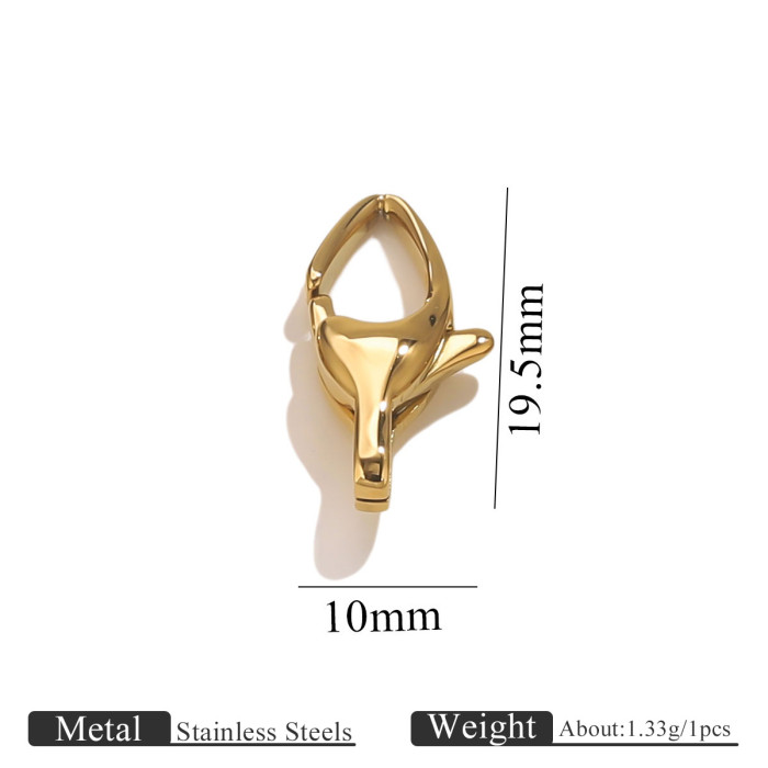 Stainless Steel Water Drop Clasp Irregular Lobster Clasp Jewelry Bag Chain Clasp Bracelet Clasp DIY Jewelry Accessories Wholesale