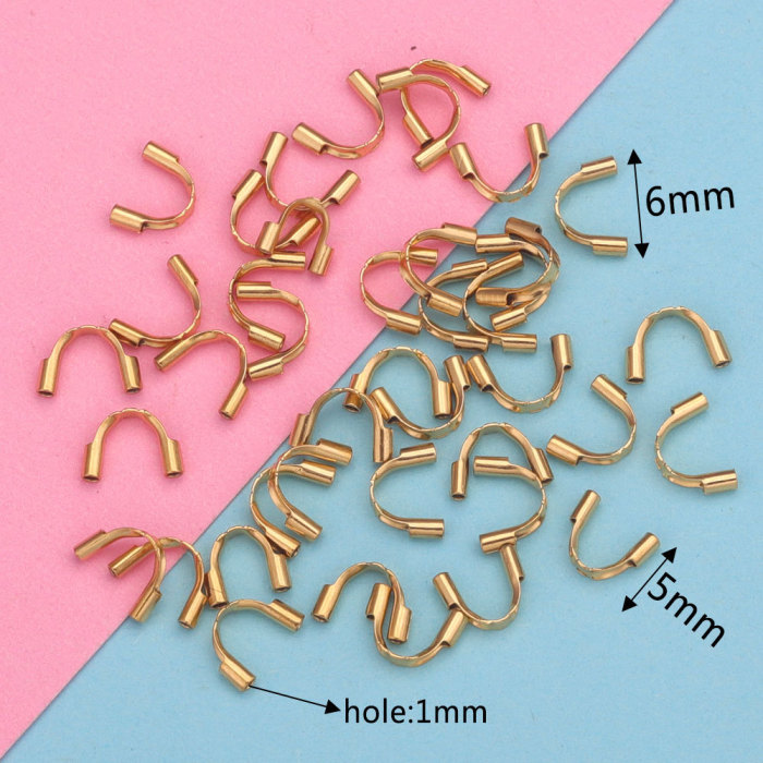 Stainless Steel DIY Accessories U-Shaped Horseshoe Clasp Bracelet Necklace Bead End Clasp Handmade DIY Jewelry Accessories