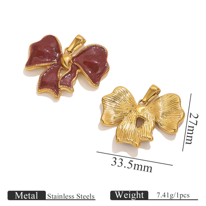 Stainless Steel INS Style Enamel Oil Drop Multi-style Colorful Pendant Vacuum Color-retaining DIY Necklace Jewelry Ac...