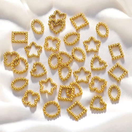Stainless Steel Twist Closed Ring Twisted Connector Geometric Mini Spiral Shape DIY Jewelry Making Supplies