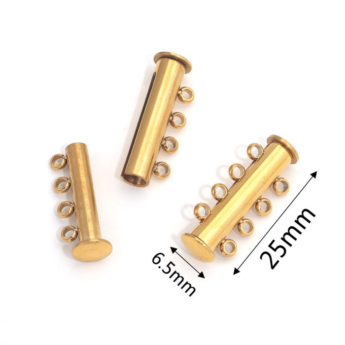 DIY Multi-layer Magnetic Clasp Jewelry Connector Round Stainless Steel Magnetic Clasp European and American Titanium Steel Clasp