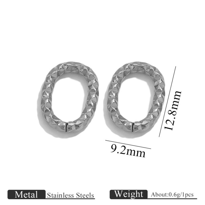 Stainless Steel 18K Gold Plated Braided Open Rings Connector Rings Jump Rings DIY Jewelry Bracelet Necklace Accessories