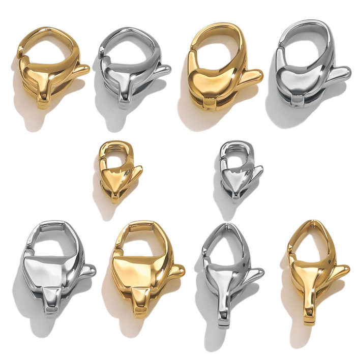 316L Stainless Steel Lobster Clasp Multi-size Bracelet Necklace End Clasp DIY Jewelry Accessories Titanium Steel Whol...
