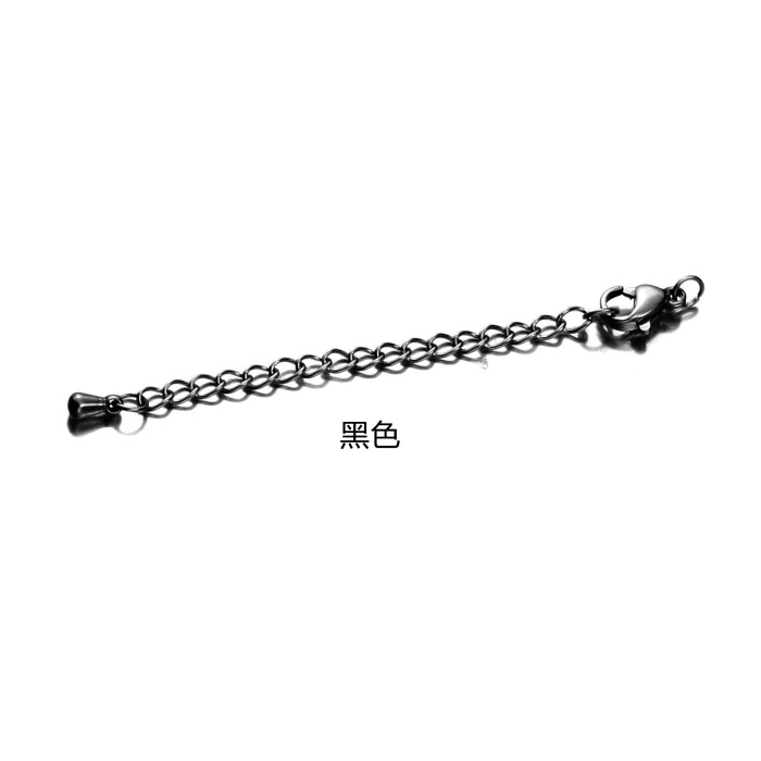 Stainless Steel Extension Chain Lobster Clasp Tail Chain Tail Chain Tag DIY Handmade Bracelet Rope Leather Rope Jewelry Accessories