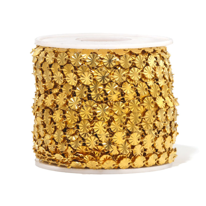Stainless Steel Sunflower Chain Necklace Bracelet Jewelry DIY Handmade Accessories Wholesale