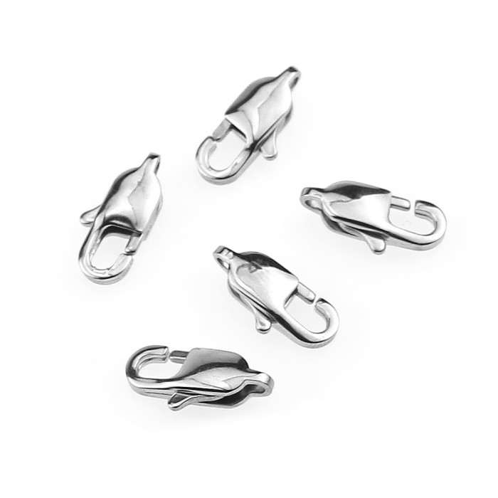 Stainless Steel Rectangle Clasp Lobster Clasp Japanese Clasp Polished Bracelet Necklace Clasp DIY Jewelry Accessories