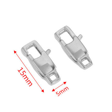 Stainless Steel Japanese Buckle Fine Polished Necklace Lobster Clasp Connector Buckle Bag Hanging Buckle Vacuum Adjus...