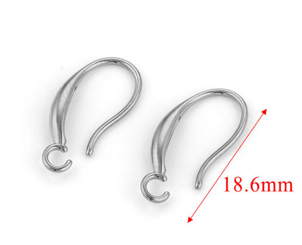 Stainless Steel Casting Ear Hooks Soft Earrings Adjustable Titanium Steel European and American Popular DIY Jewelry Accessories Handmade