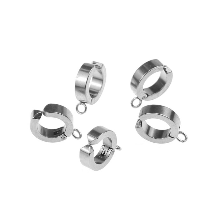 Stainless Steel No-Punch Painless Ear Clips Welding Hoop European and American Punk Earrings DIY Jewelry Accessories