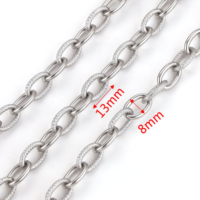 Multi-style Stainless Steel Trendy Punk Chain Jewelry DIY Jewelry Making Bracelet Rolling Jewelry Making Supplies Nec...