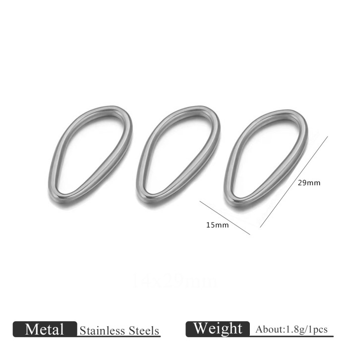 PVD Gold Stainless Steel Irregular Frame Connector Necklace Jewelry Accessories Pendant Wholesale