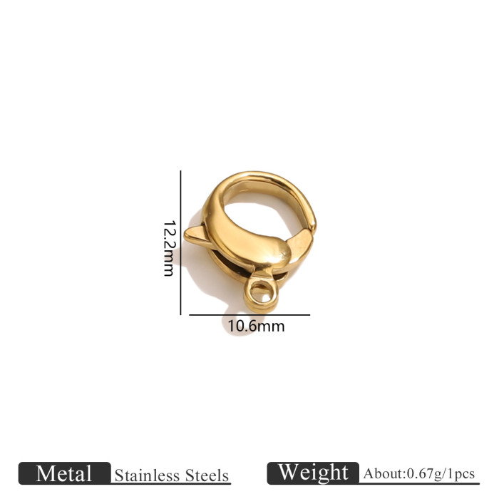 Stainless Steel Water Drop Clasp Irregular Lobster Clasp Jewelry Bag Chain Clasp Bracelet Clasp DIY Jewelry Accessories Wholesale