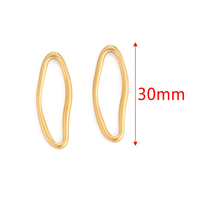 Stainless Steel Geometric Connectors Jewelry Making Finding Earring Supplies DIY Jewelry Hoop Accessories Charm Whole...