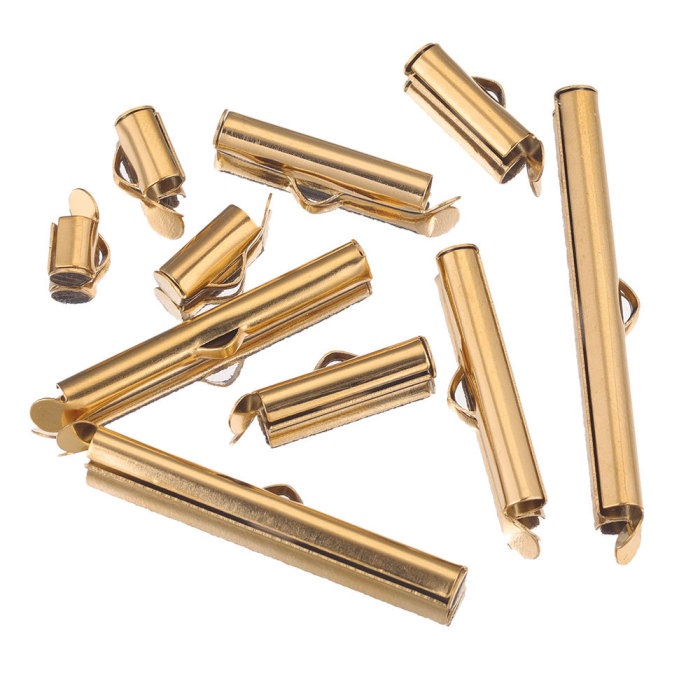 DIY Jewelry Accessories Stainless Steel Bead Chain Tube Sliding Clasp Earring Tassel Connector Tube Sliding Tube Clip Earring Single Slot Slider