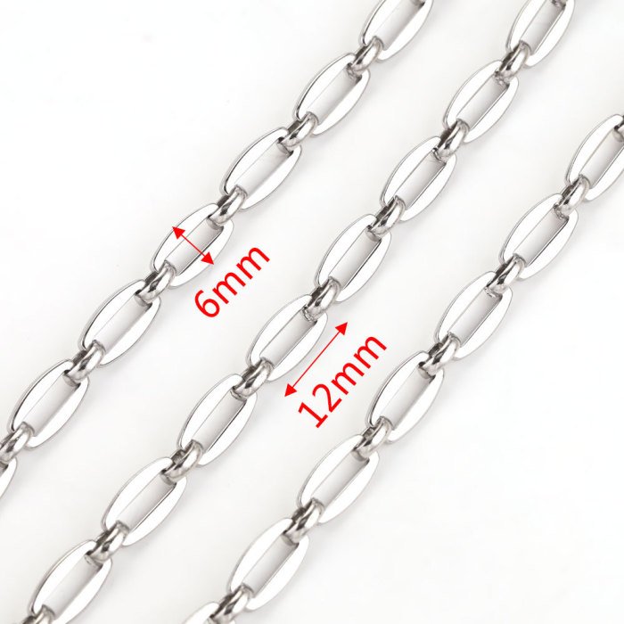 Multi-style Stainless Steel Trendy Punk Chain Jewelry DIY Jewelry Making Bracelet Rolling Jewelry Making Supplies Nec...