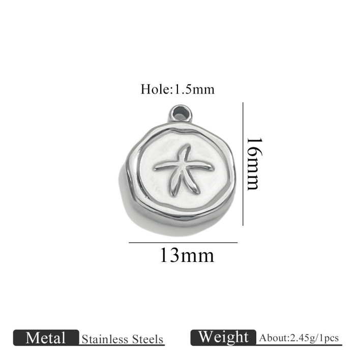 Stainless Steel DIY Jewelry Accessories Butterfly Heart Cross Pendant Bracelet Necklace Earring Accessories(5 Pieces...