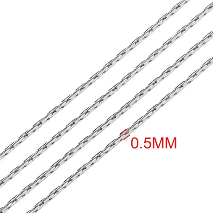 Stainless Steel Chain Hammered Chain 18K Vacuum Plated Necklace DIY Jewelry Accessories Chain Necklace Bracelet Making