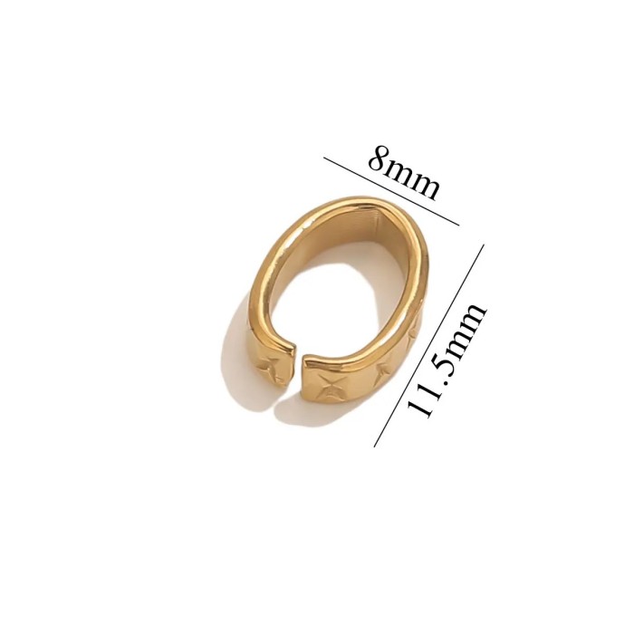 Stainless Steel Texture Necklace Clasp Oval Melon Seed Clasp Melon Seed Machine DIY Jewelry Accessories Semi-finished...