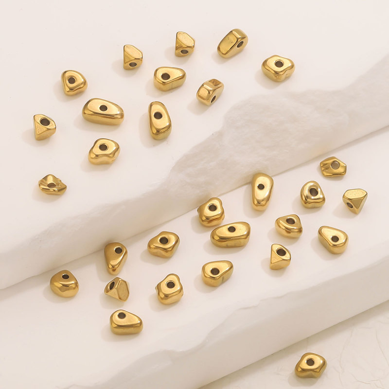 DIY Irregular Shaped Beads Stainless Steel Spacer Beads Jewelry Bracelet Accessories Steel Beads Accessories Wholesale