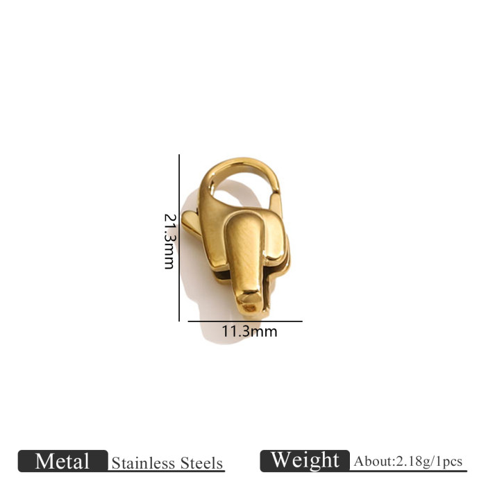 Stainless Steel Water Drop Clasp Irregular Lobster Clasp Jewelry Bag Chain Clasp Bracelet Clasp DIY Jewelry Accessories Wholesale