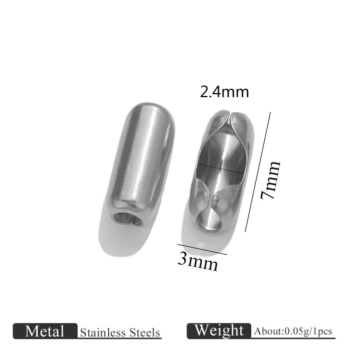 New Stainless Steel Accessories Pig Waist Buckle Bead Chain Buckle Handmade DIY Jewelry Accessories Bracelet Necklace...