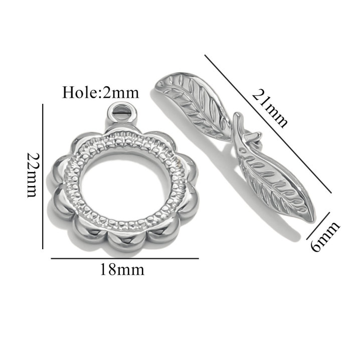 OT Connector DIY Jewelry Accessories Necklace Clasp Bracelet Clasp Stainless Steel Electroplated Color Retention Gold End Connector