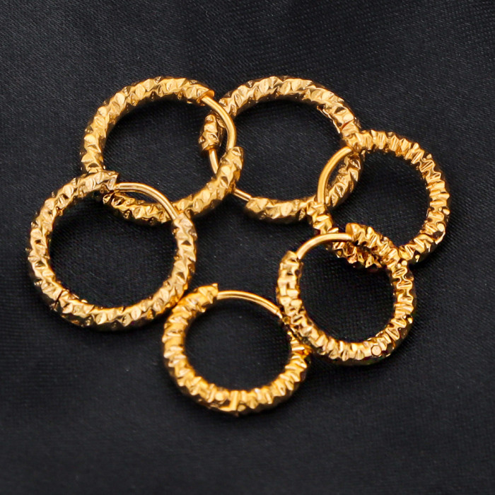 Stainless Steel Hoop Earrings Women's Fashion Jewelry DIY Hoop Earrings Handmade Supplies Wholesale