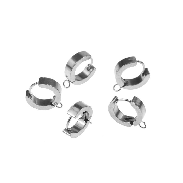 Stainless Steel No-Punch Painless Ear Clips Welding Hoop European and American Punk Earrings DIY Jewelry Accessories