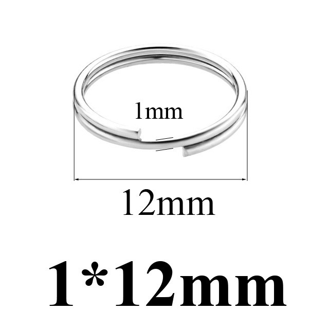Stainless Steel Double Circle Horse Ring Key DIY Accessories Mini Key Ring Connector Double Layer Ring Double Loop Waterproof